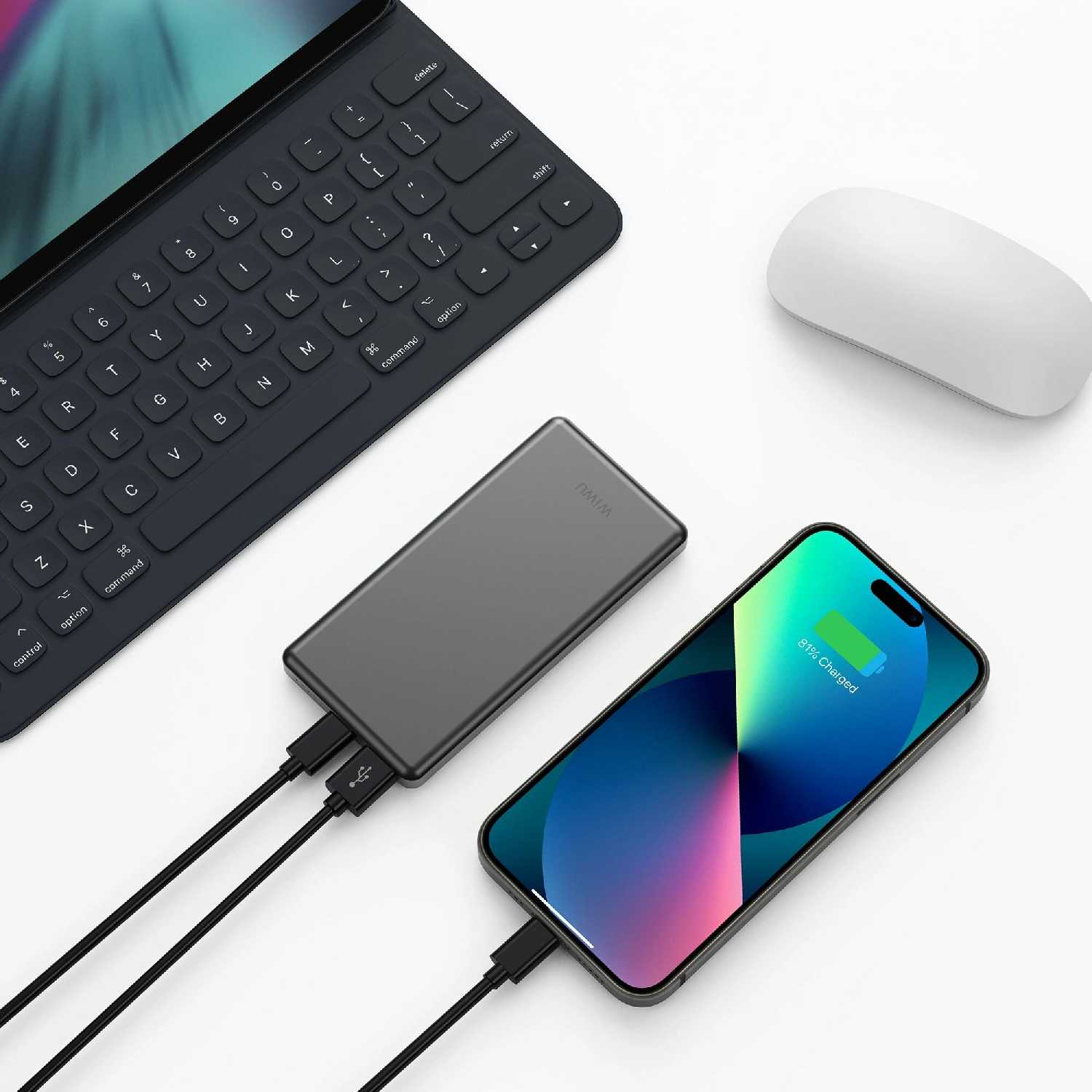 Внешний аккумулятор Wiwu Power Bank Wi-P013 Ultra Slim 10000mAh (6976195097009) фотография 6