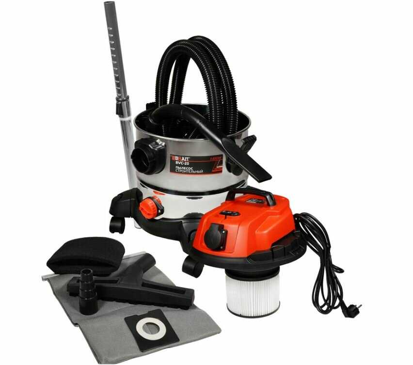 Строительный пылесос Brait BVC-30 (1400 Вт, 30 л, шланг 3 м) фотография 8