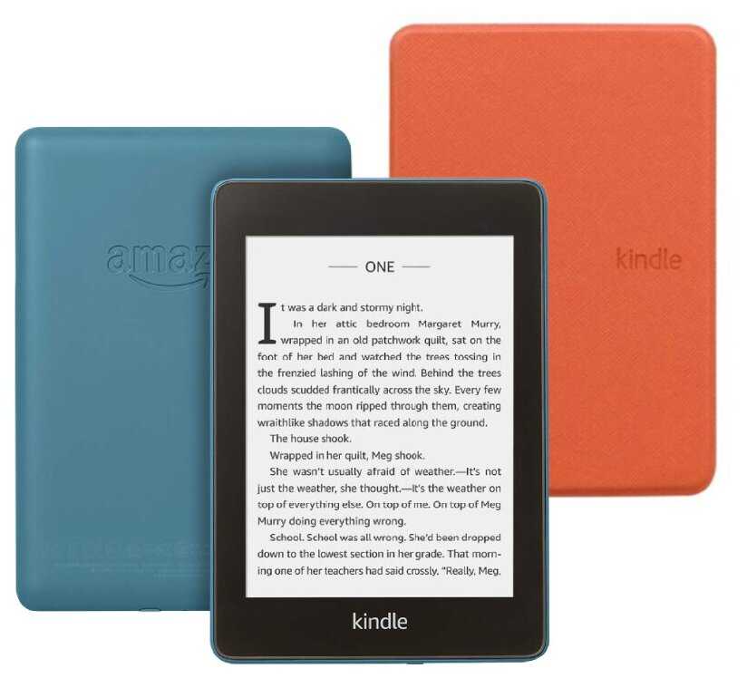 Электронная книга Amazon Kindle Paperwhite 2018 8Gb Twilight Blue + Чехол UltraSlim фотография 8