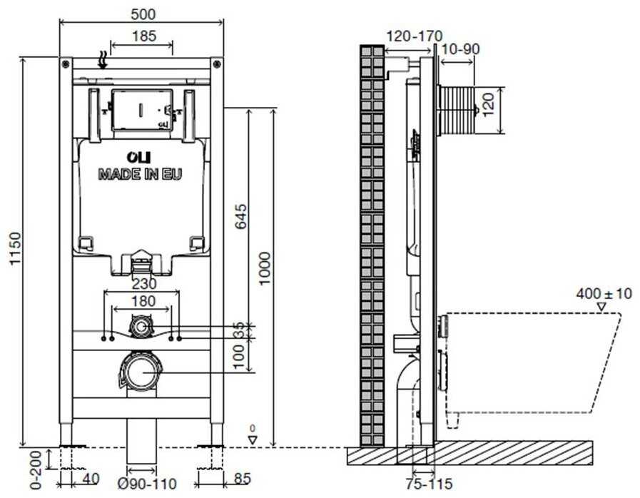 Рамная инсталляция OLI Sanitarblock (300573) фотография 1