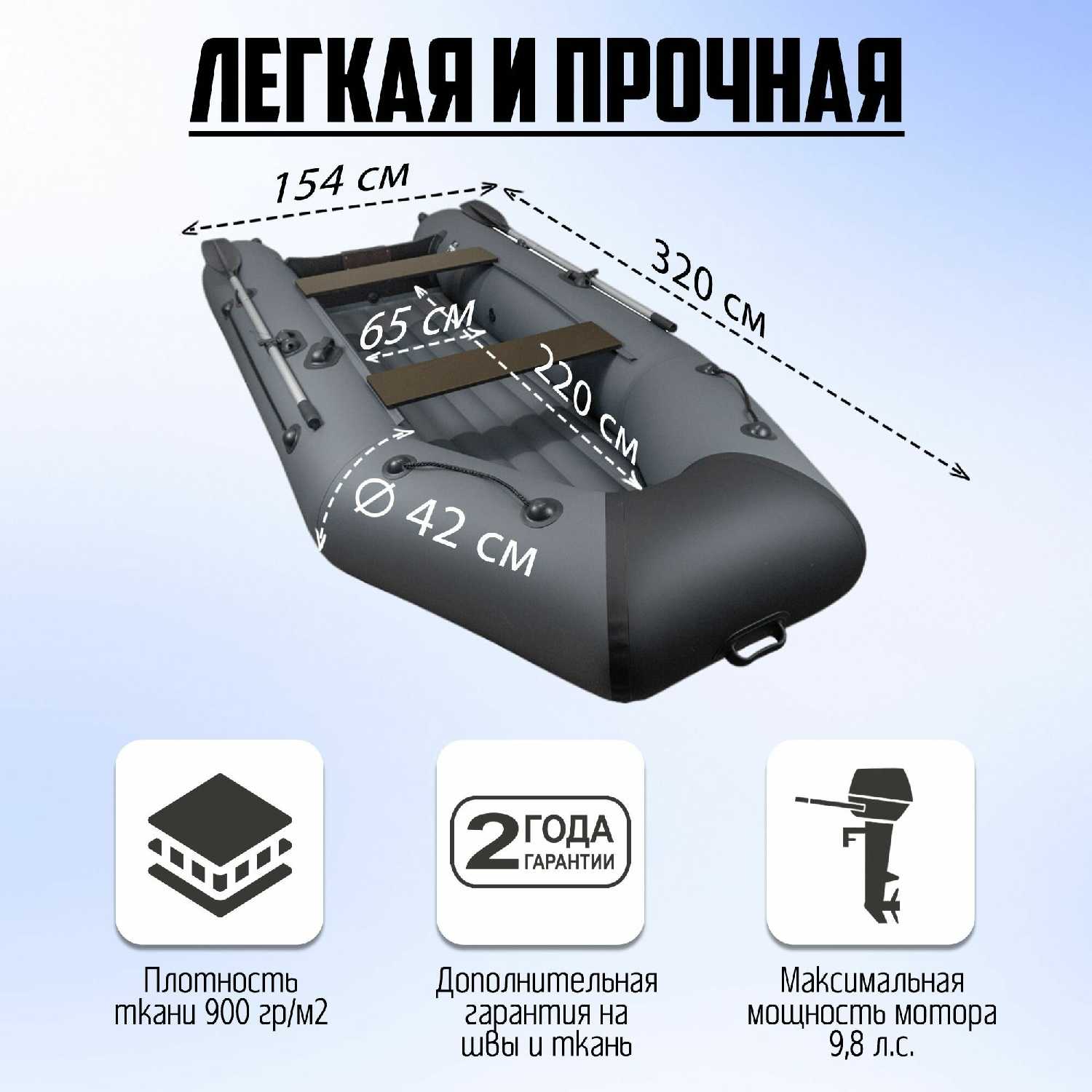 Лодка надувная Барс Барс-260 фотография 21