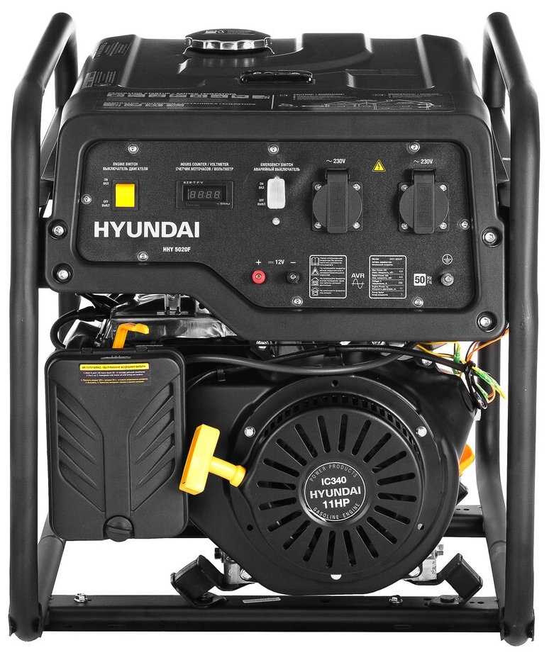 Бензиновый генератор HYUNDAI HHY 5020F фотография 3