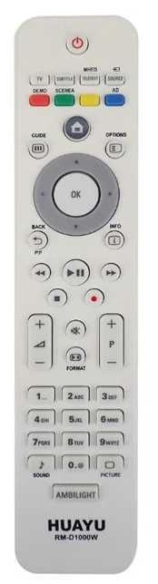 Пульт ДУ Huayu RM-D1000 для Philips 22PFL5604H/32PFL5604/32PFL5614/32PFL7404H/42PFL5414/42PFL5604