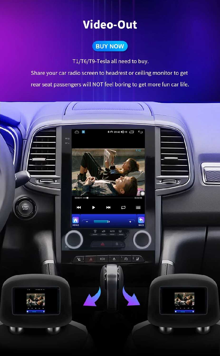 Автомагнитола EKIY T9 Tesla фотография 26