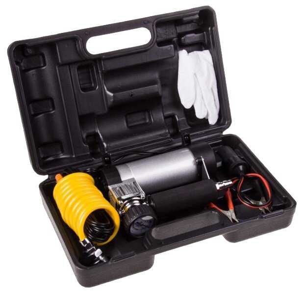 Компрессор автомобильный от авторозетки и от аккумулятора воздушный электрический 40 л/мин Титан 01 / Авто насос электрический Skyway, S02001014 фотография 1