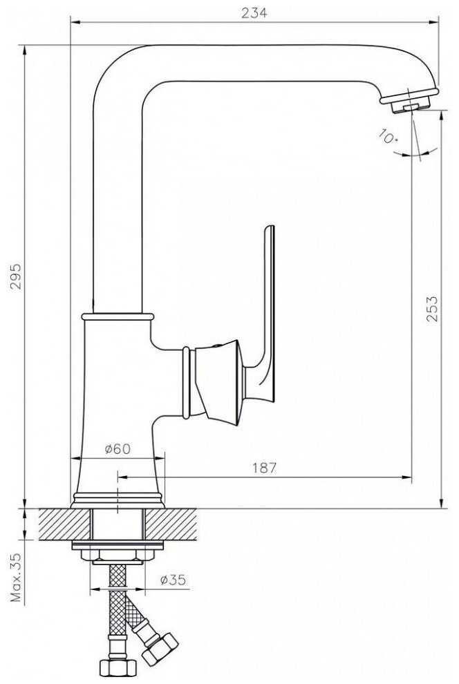 Смеситель Rush FLG0835-2 фотография 8