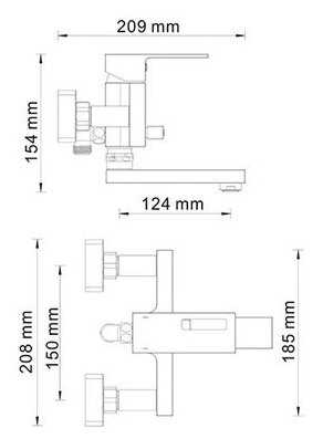 Смеситель Wasserkraft Alme 1501 фотография 8
