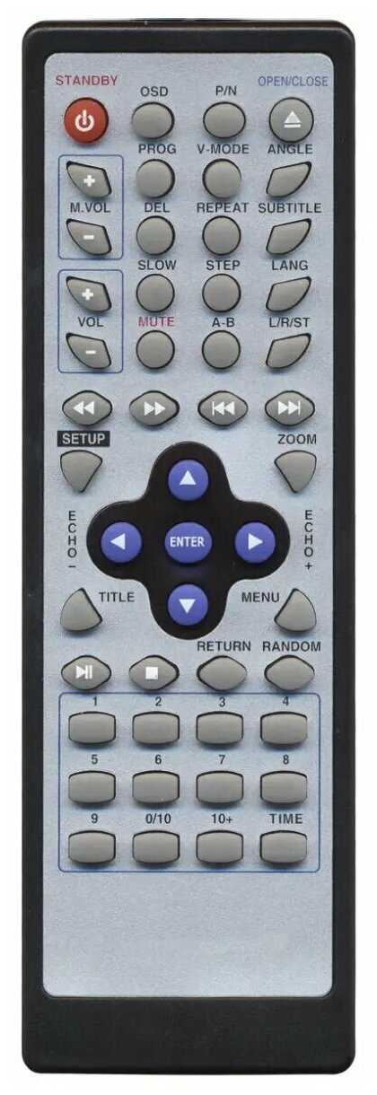 Пульт для DVD-плеера Soundmax JX3055B (оригинальный)