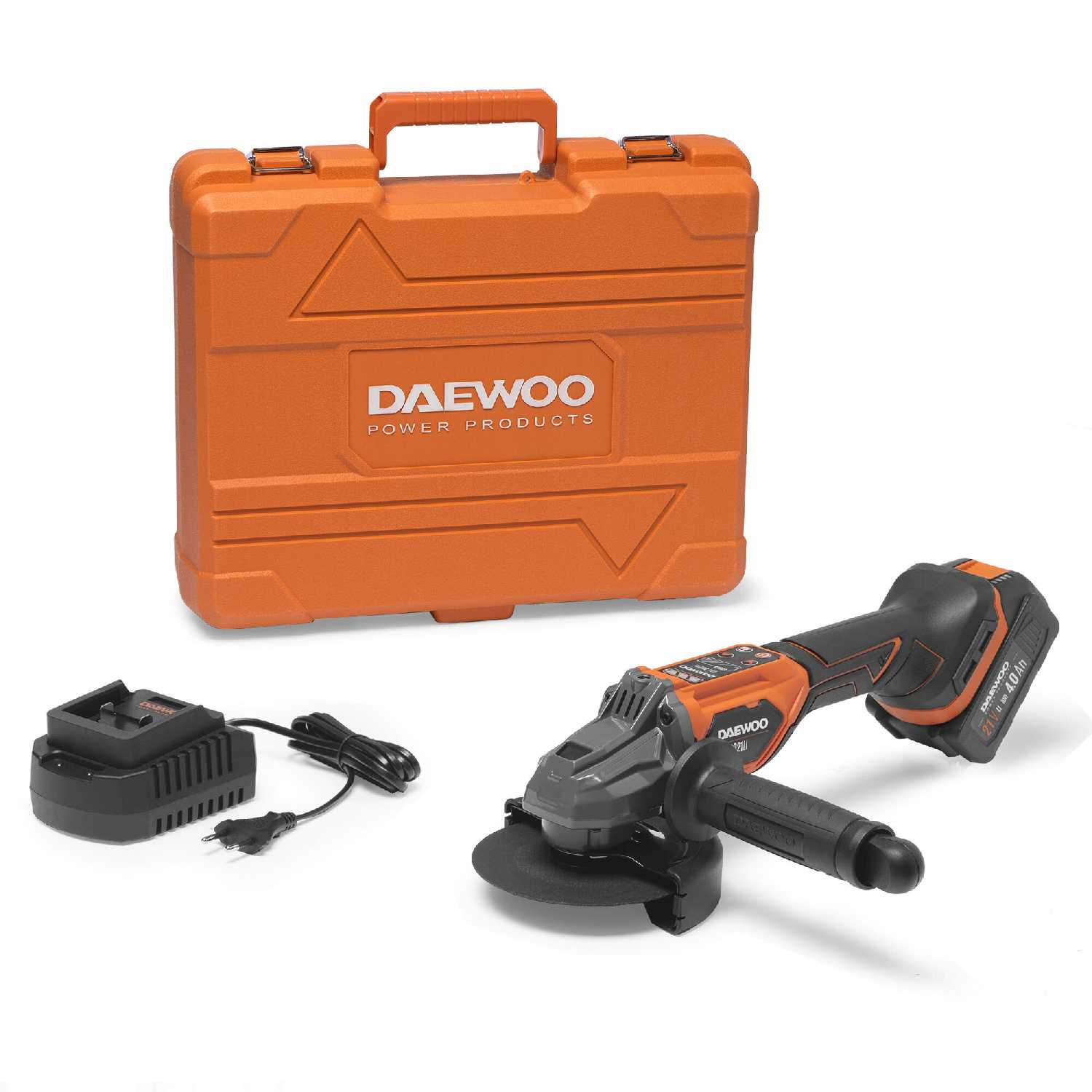 Аккумуляторная УШМ DAEWOO DAG 3021Li SET [21В, 125мм, Li-Ion 4А/ч + ЗУ] фотография 8