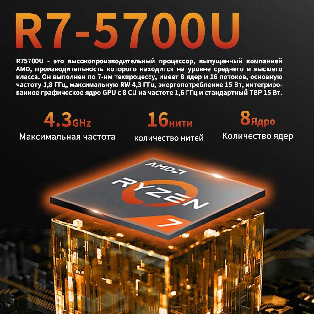 15,6-дюймовый ноутбук Ноутбук (AMD Ryzen 7 5700U) фотография 2
