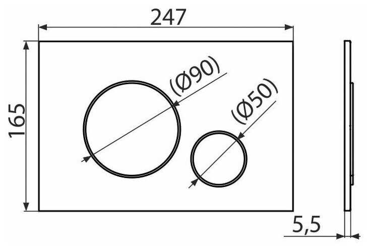 Кнопка смыва AlcaPlast M672 фотография 6