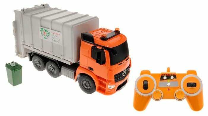 Мусоровоз Double Eagle Mercedes-Benz Antos (E560-003), 1:20, 41 см фотография 3