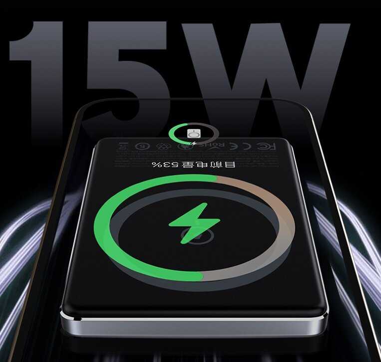Внешний магнитный беспроводной аккумулятор RECCI Armor (4900 mAh) фотография 4