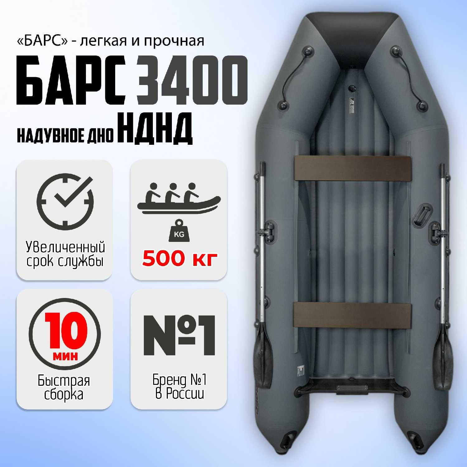 Лодка надувная Барс Барс-260 фотография 10