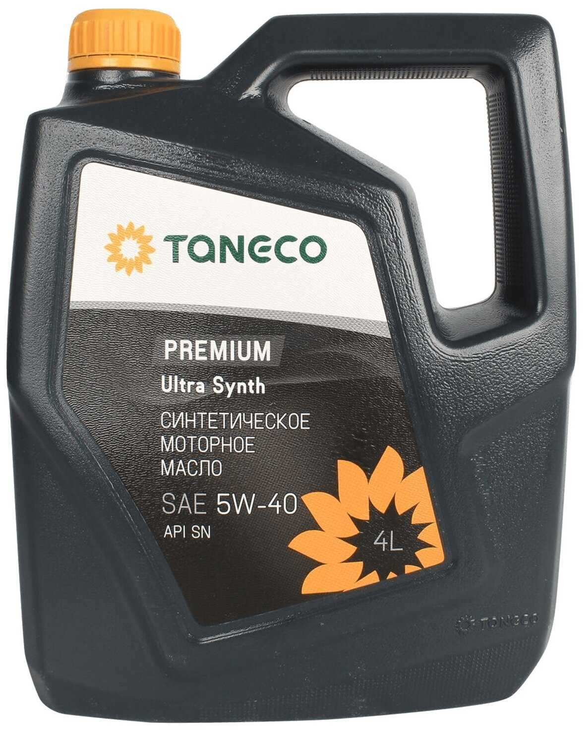 HC-синтетическое моторное масло TANECO Premium Ultra Synth SAE 5W-40 фотография 3