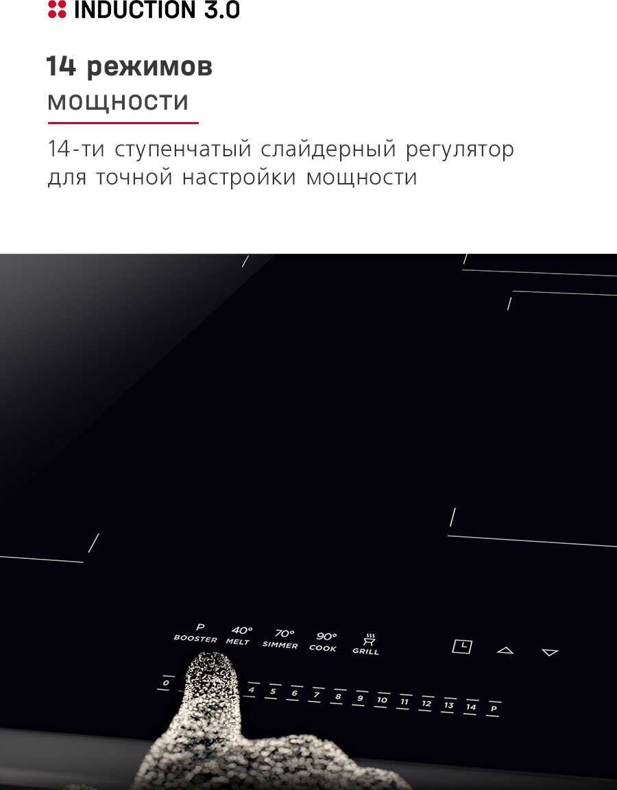 Индукционная варочная поверхность Hansa Induction 3.0 (BHI67606) фотография 14