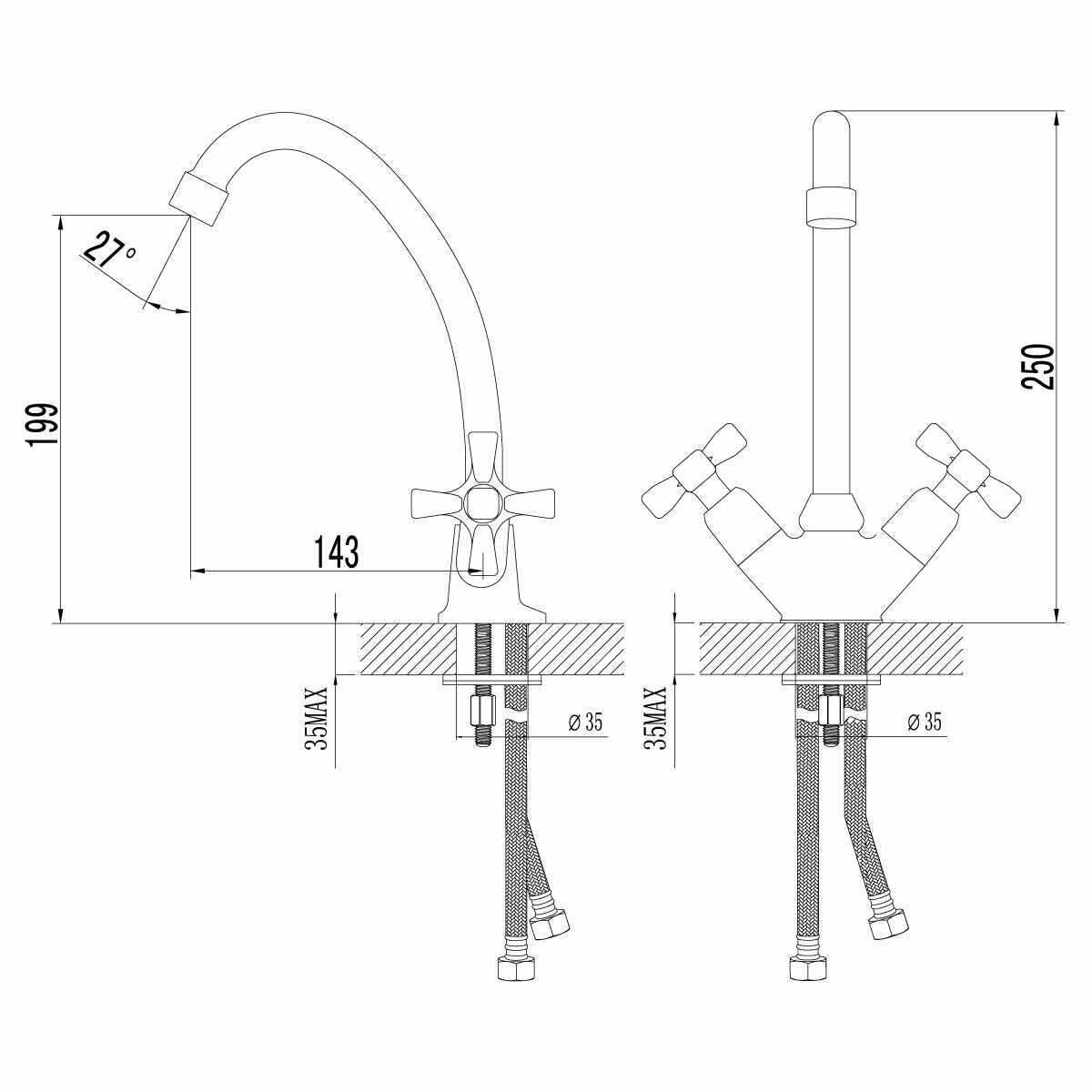 Смеситель Lemark Benefit (LM2504C) фотография 13