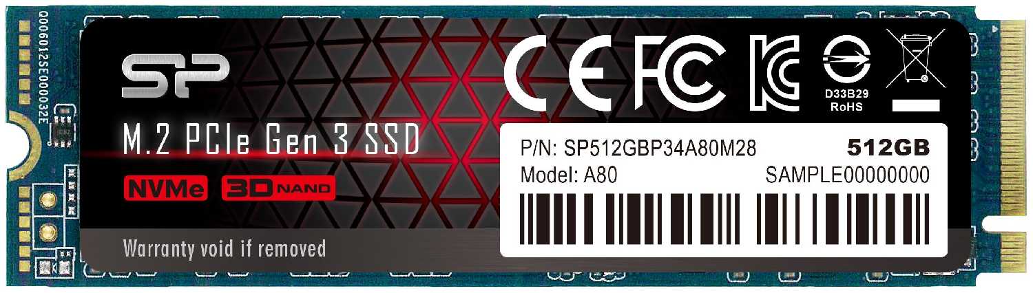 Твердотельный накопитель Silicon Power P34A80 (SP512GBP34A80M28)