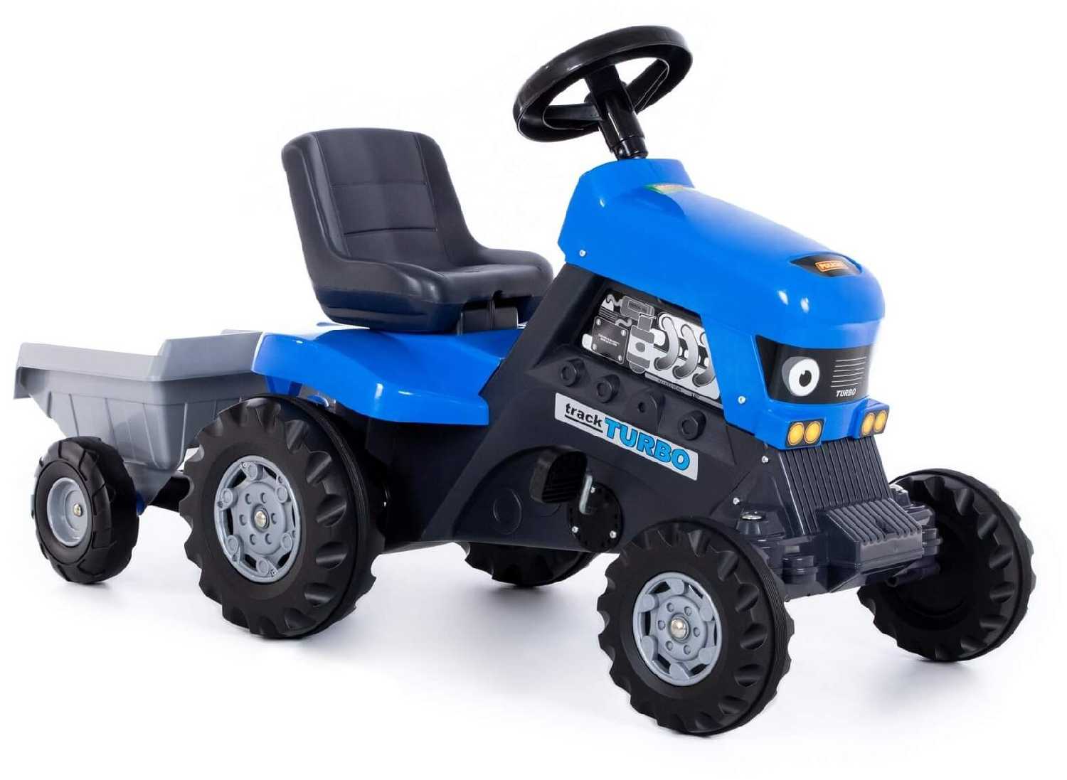 Веломобиль Полесье Трактор Turbo с полуприцепом фотография 5