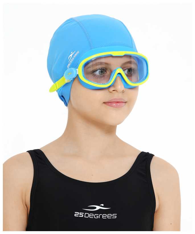 Очки-маска для плавания 25DEGREES Hyper Blue/Lime 25D21018, детский фотография 18