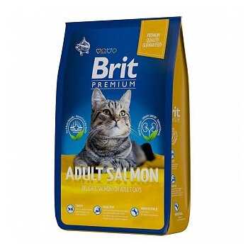 Корм для кошек Brit Premium с лососем фотография 1
