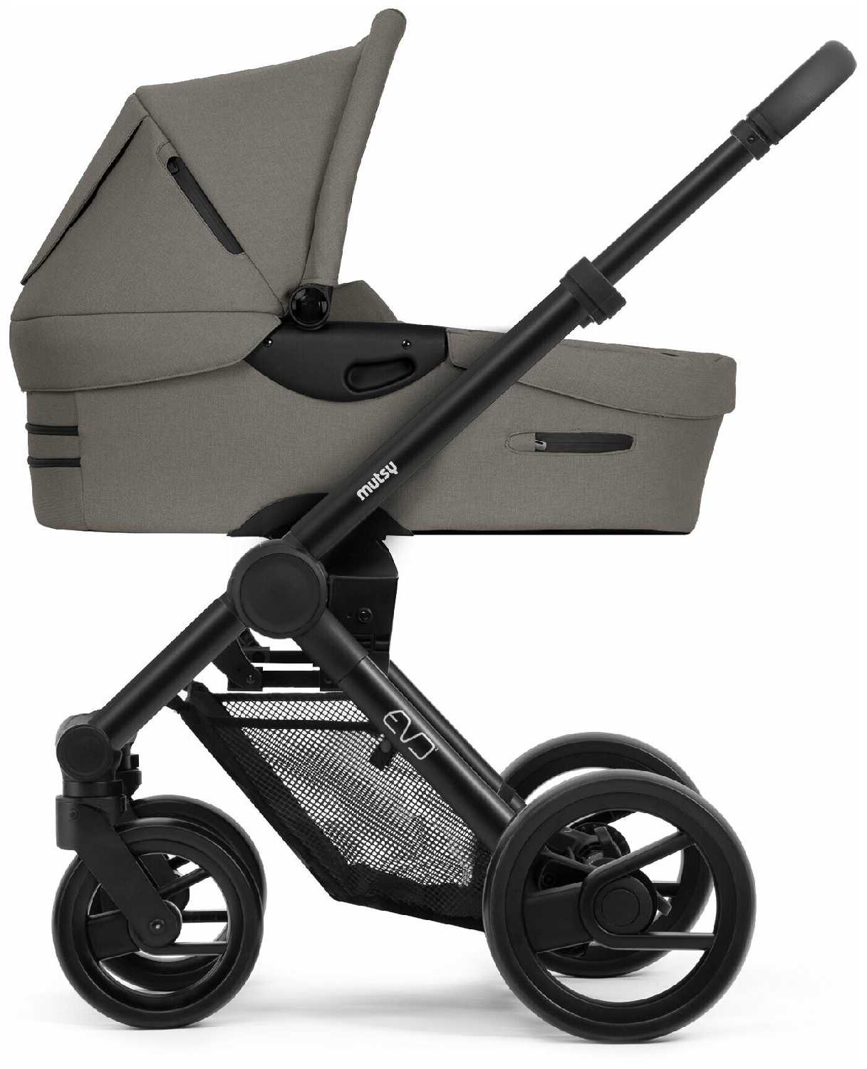 Коляска 2в1 Mutsy Evo Bold Warm grey на шасси Grey grip black фотография 1