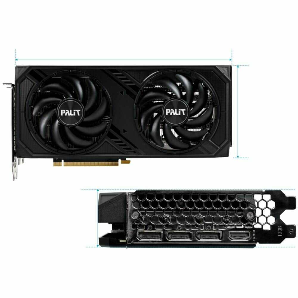 Видеокарта Palit GeForce RTX 4070 SUPER Dual OC 12GB (NED407SS19K9-1043D) фотография 9