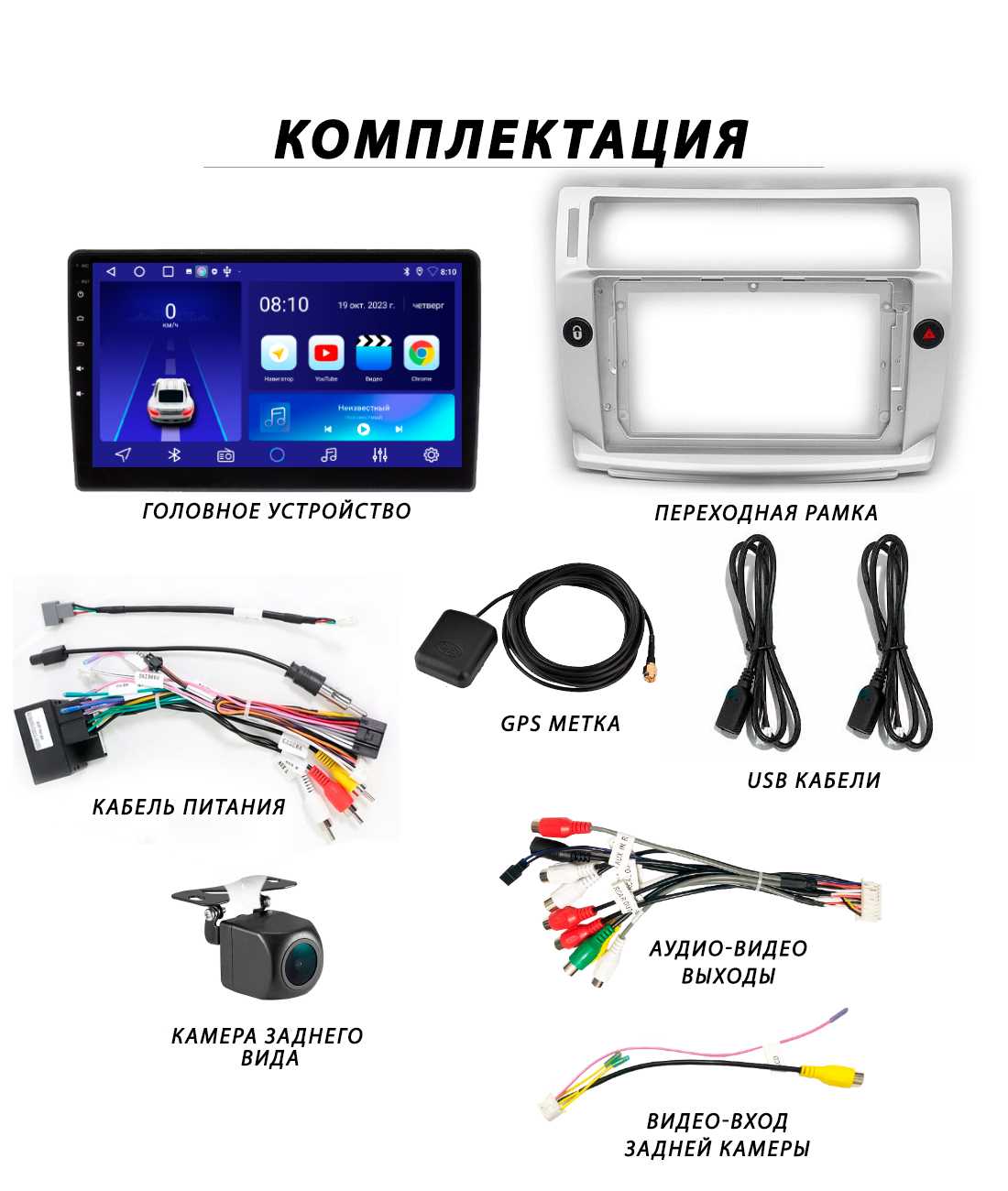 Магнитола Citroen Магнитола Citroen C4 1 (2004-2014) 4Гб+64Гб/DSP/Android/Carplay/кулер/Wi-Fi/Bluetooth/2din фотография 30