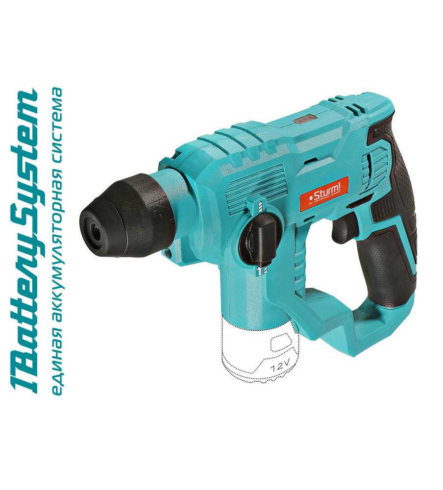 Аккумуляторные перфораторы Sturm! CRH1215 (1BatterySystem12V) фотография 9