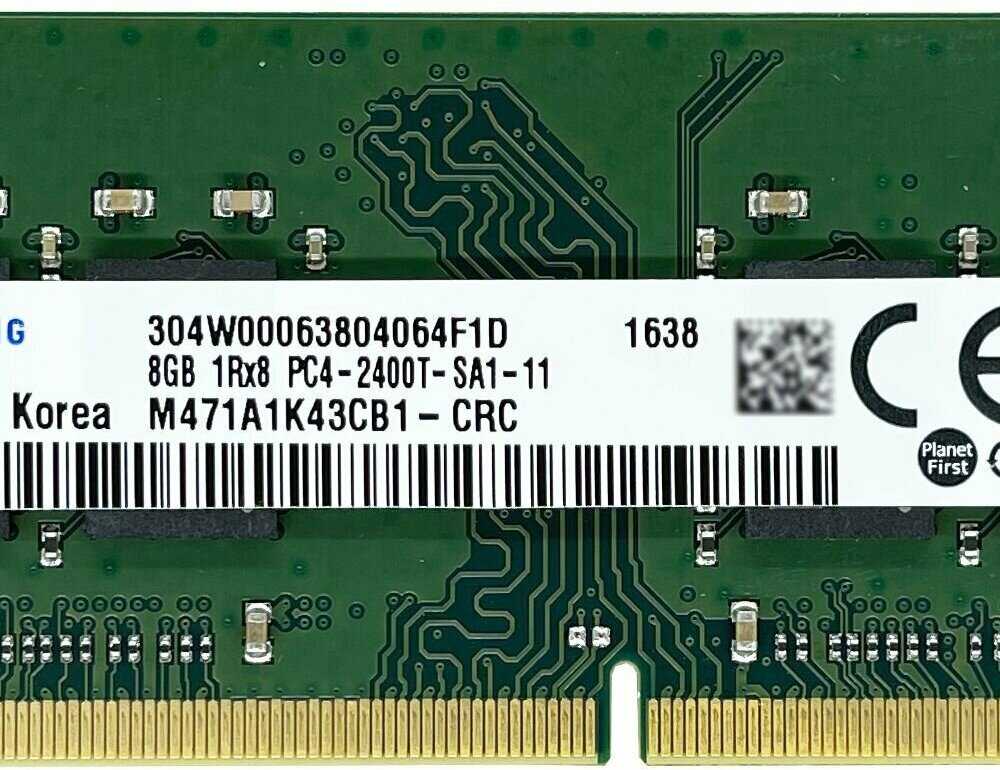 Оперативная память Samsung Basic 8 ГБ DDR4 SODIMM CL17 (M471A1K43CB1-CRC) фотография 4