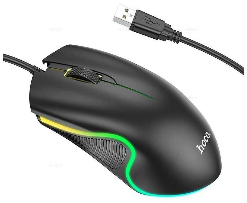 Мышь игровая проводная Hoco GM19 RGB