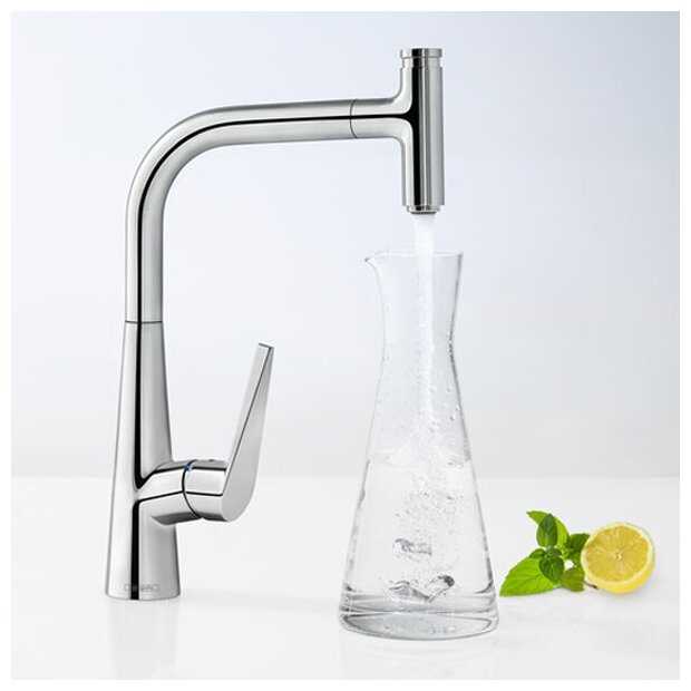 Смеситель для кухни (мойки) hansgrohe Talis Select S 72821000, нажимной фотография 1