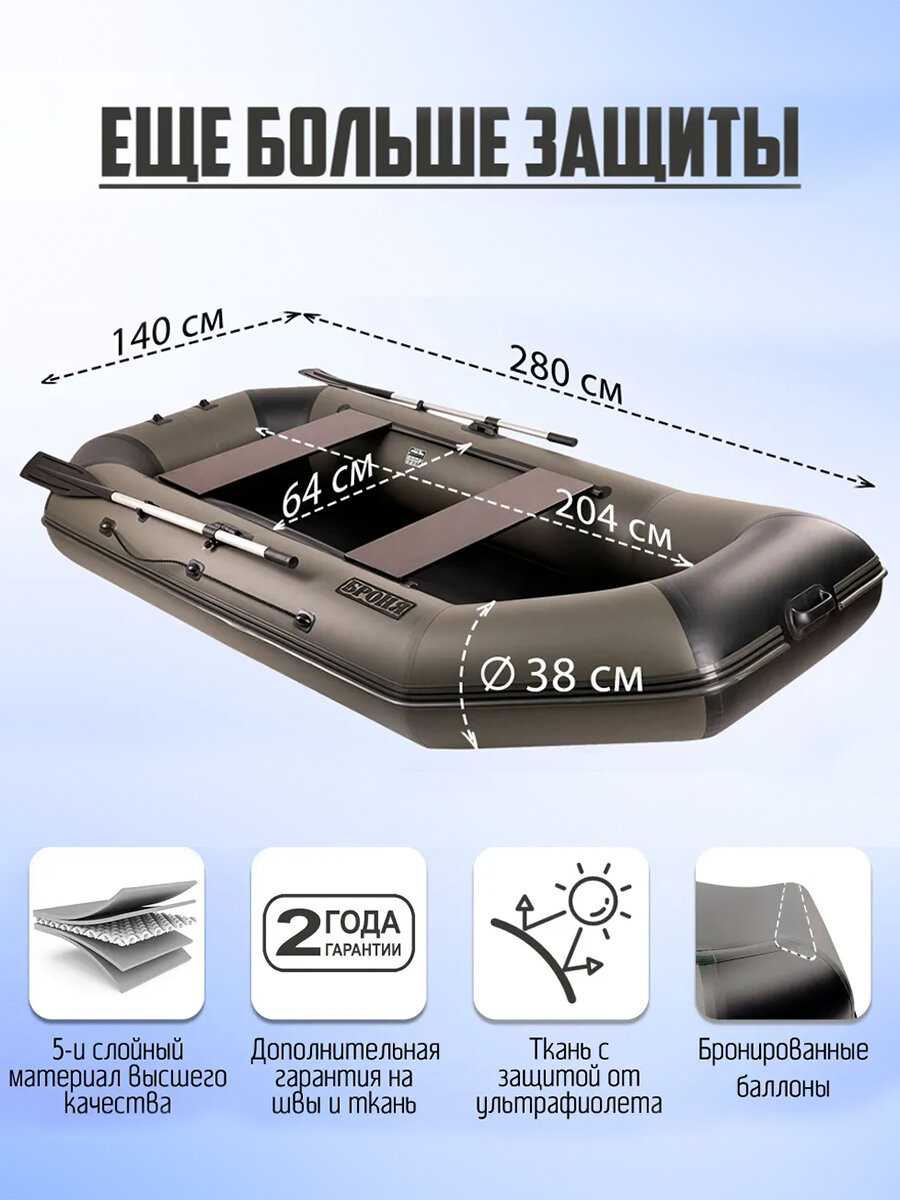 Лодка пвх Броня 280 М Classic фотография 1