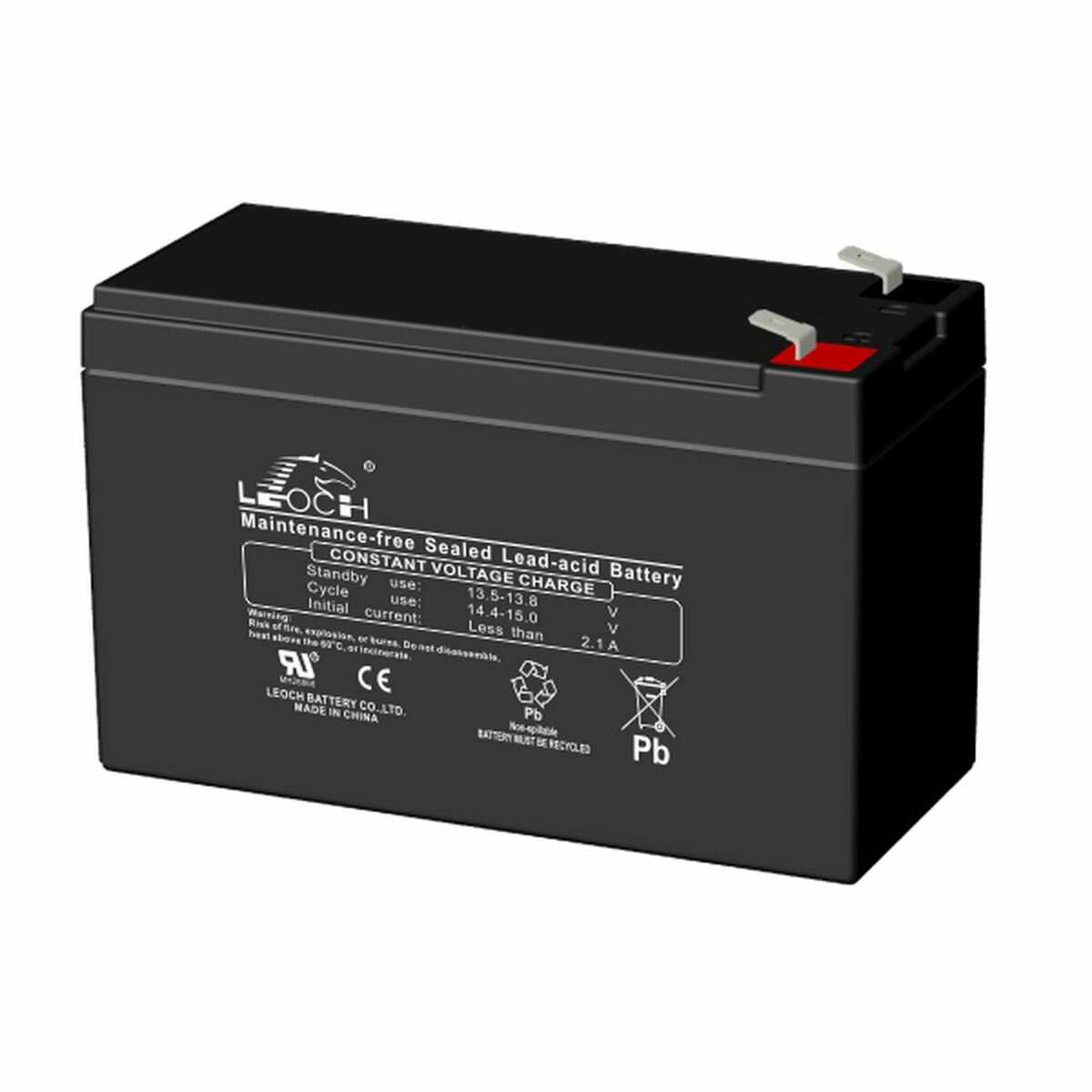 Аккумулятор Leoch DJW 12-7.0 (12В, 7Ач) фотография 3