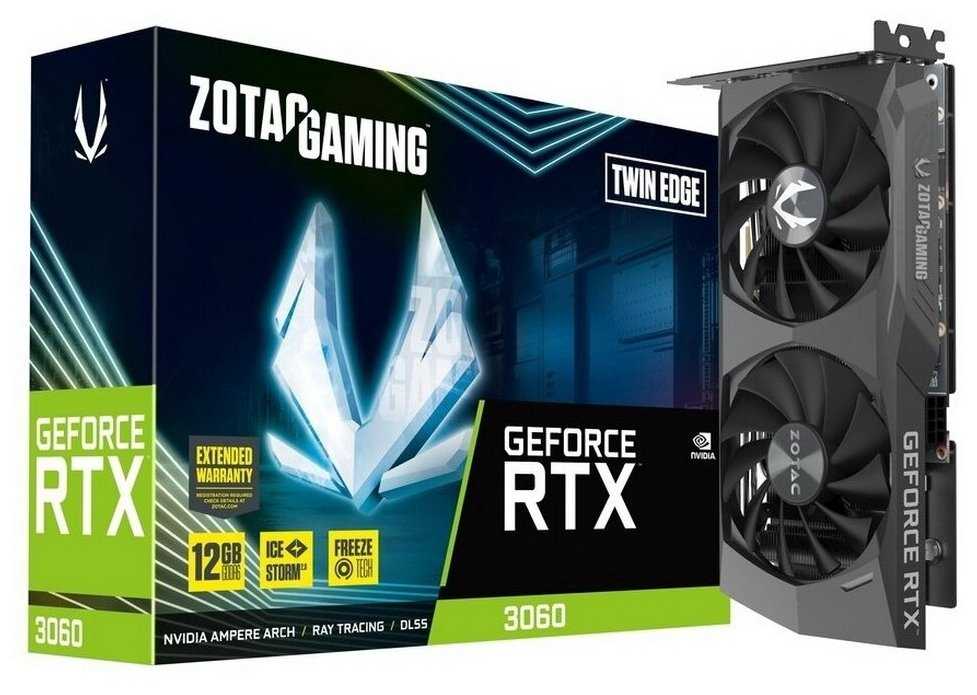 Видеокарта ZOTAC Gaming GeForce RTX 3060 Twin Edge (ZT-A30600E-10M) фотография 5