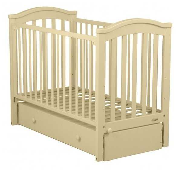 Кроватка FIORELLINO Slovenia маятник продольный, цвет натуральный фотография 1