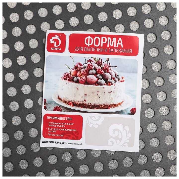 Форма для пиццы Доляна Жаклин. Пицца 830048 перфорированная, 32 см фотография 3