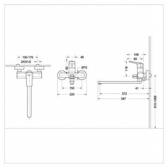 Смеситель Bravat F6121179CP-01L фотография 3