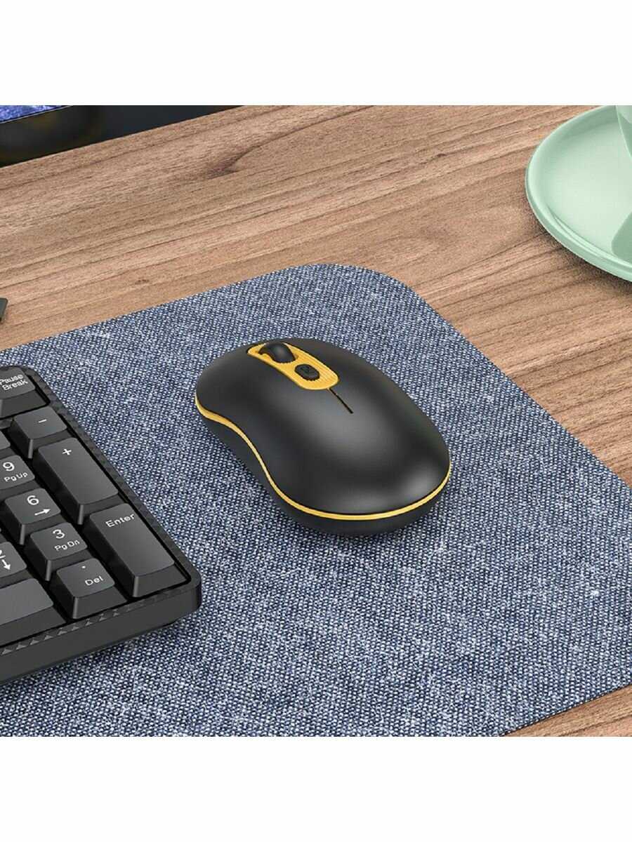 Мышь беспроводная Hoco GM21 Platinum (1000/1200/1600 dpi) фотография 14