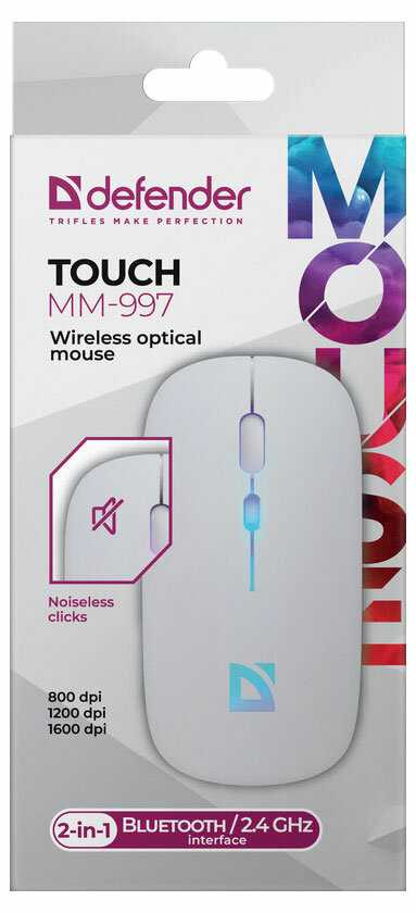 Мышь беспроводная Defender Touch MM-997 фотография 19