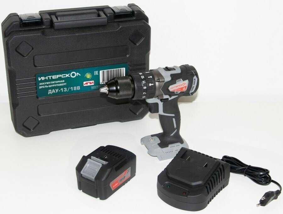 Ударная аккумуляторная дрель-шуруповерт Интерскол ДАУ-13/18ВК [573.0.0.70] фотография 8