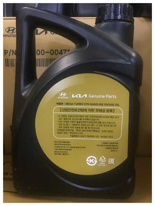 Моторное масло Hyundai-KIA Mega Turbo Syn Gasoline Engine Oil 0W30 C2 фотография 5