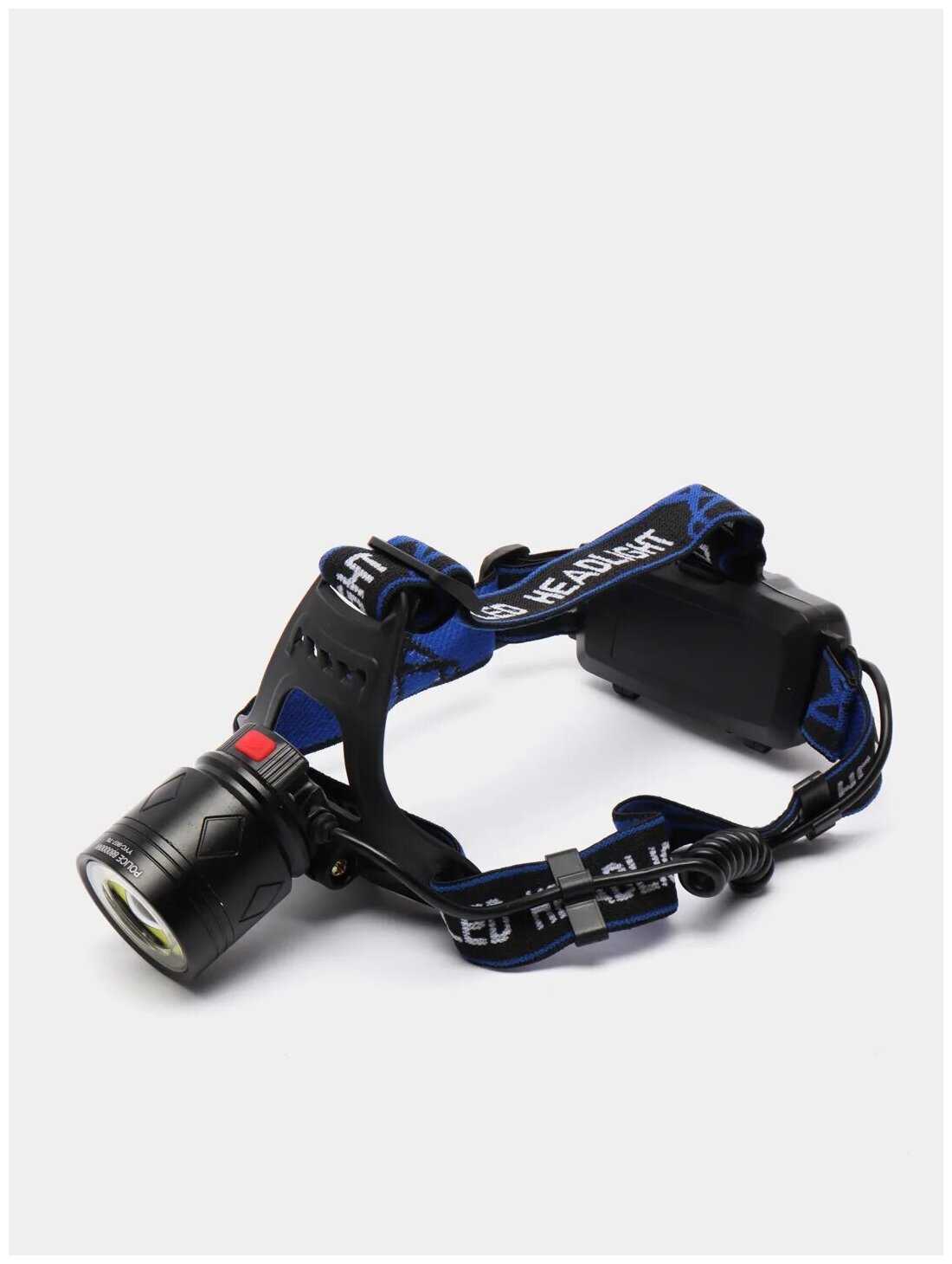 Налобный светодиодный фонарь 907-T6+COB HIGH POWER фотография 5