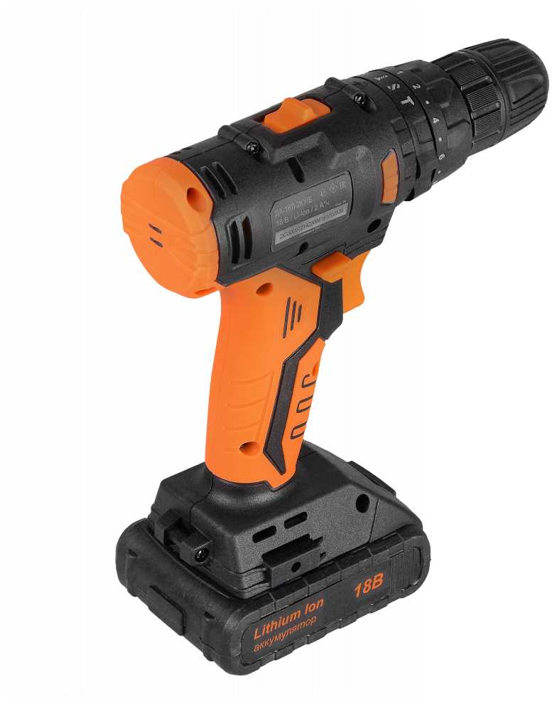 Ударная аккумуляторная дрель-шуруповерт ВИХРЬ ДА-18Л-2КУ [18В, 2 скорости, ударный механизм] фотография 4