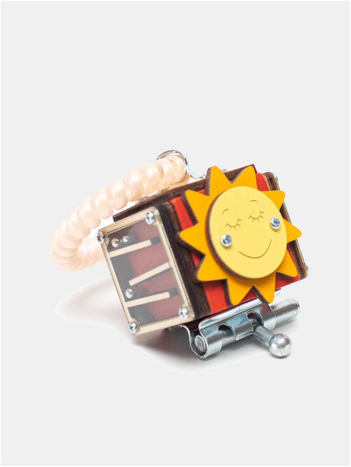 Бизикубик Мини NOVA Toys/ Детские игрушки / Развивающие игрушки / Деревянные игрушки / Для малышей / Дорожный Бизиборд фотография 9