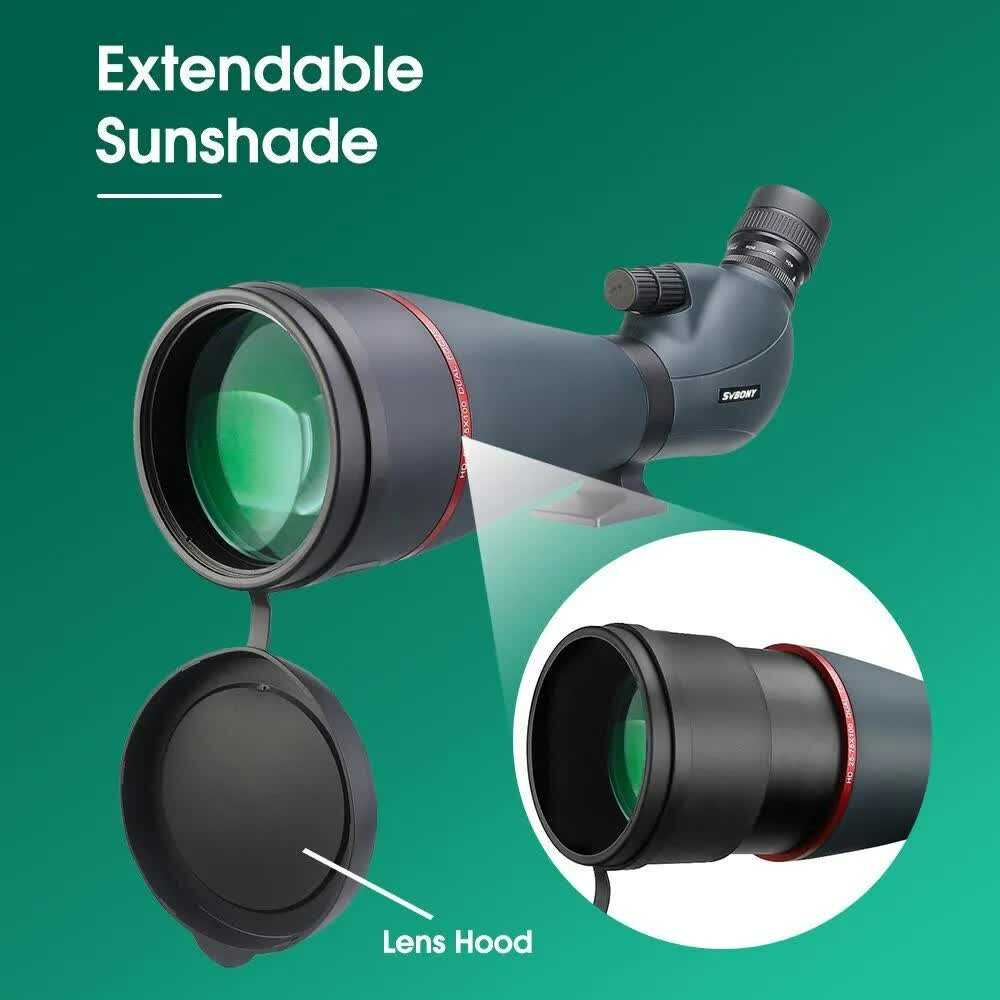 Зрительная труба SVBONY SV406P 20-60X80 ED фотография 5