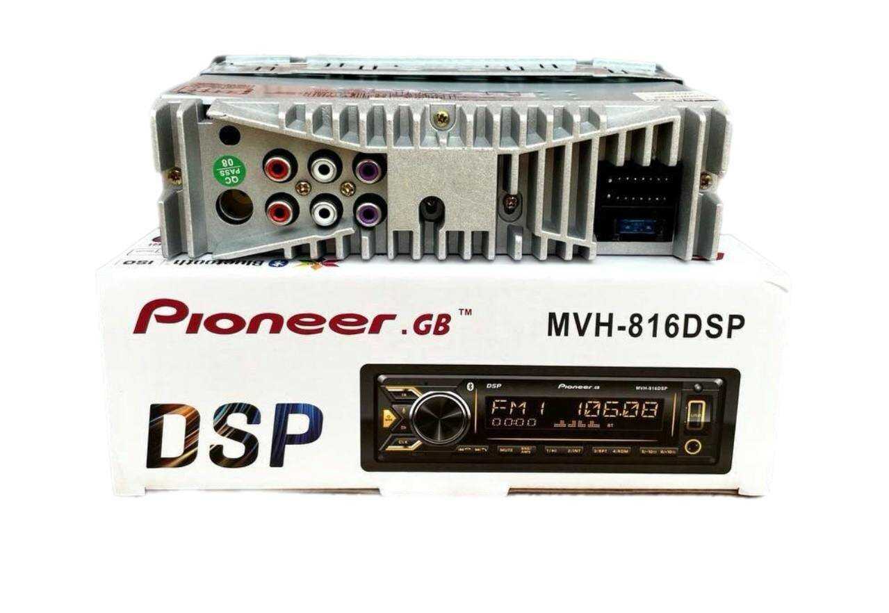 Магнитола Процессорная Pioneer GB MVH-815 DSP 55Wx4 Bluetooth AUX USB Управление с приложения 40 настроек эквалайзера фотография 1