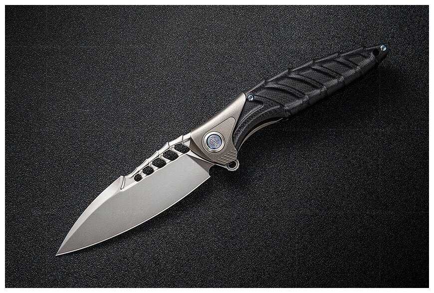 Нож складной Thor 7 Rikeknife, сталь 154CM, Black Titanium/G10