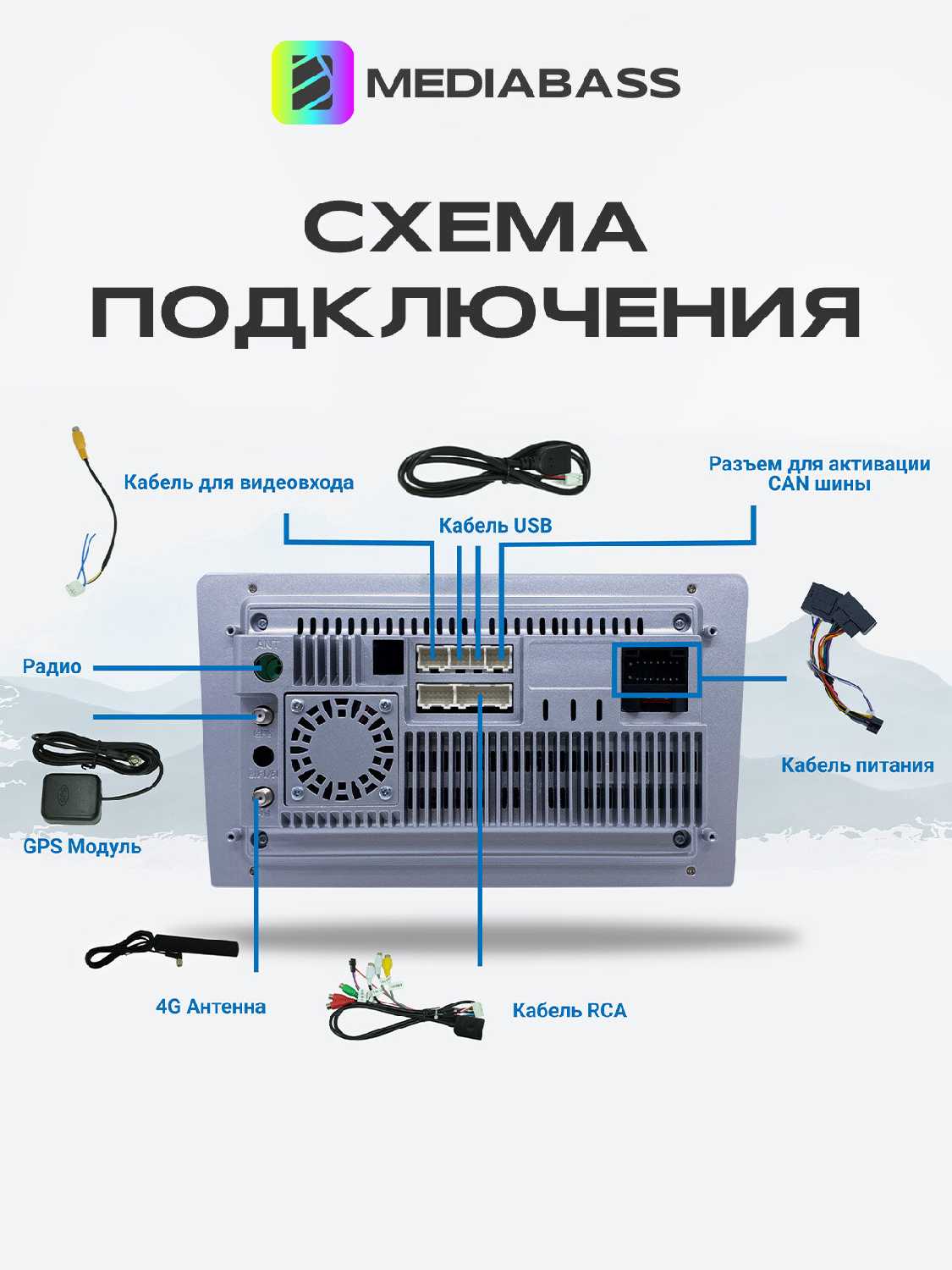 Магнитола MEDIABASS Skoda A7 2013-2023, 2/32ГБ, с крутилками / Шкода А7 + Переходная рамка фотография 14