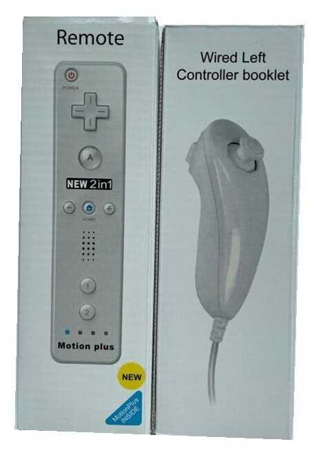 Комплект геймпадов Remote Plus Bluetooth + Nunchuk для консоли Wii/WiiU фотография 9